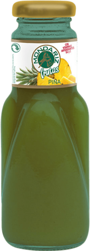 Free Shipping | 24 units box Soft Drinks & Mixers Mondariz Frutas Piña Galicia Spain Small Bottle 20 cl