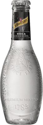 Refrescos e Mixers Caixa de 24 unidades Schweppes Soda Premium Garrafa Pequena 20 cl