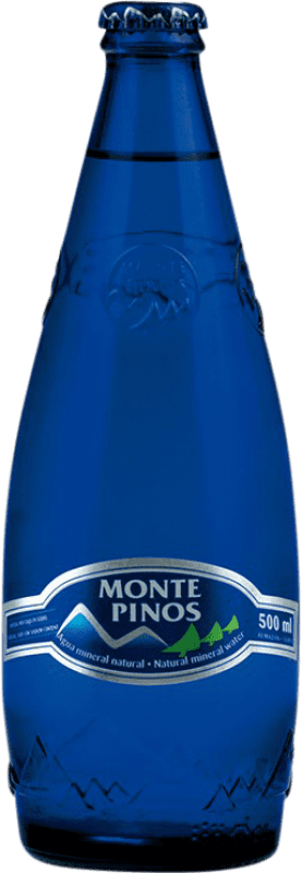 24,95 € Envío gratis | Caja de 20 unidades Agua Monte Pinos Natural Botella Medium 50 cl