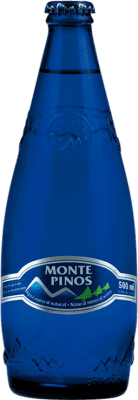Envio grátis | Caixa de 20 unidades Água Monte Pinos Mineral Natural Castela e Leão Espanha Garrafa Medium 50 cl Vidro