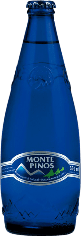 13,95 € Envío gratis | Caja de 20 unidades Agua Monte Pinos Vidrio Botella Medium 50 cl