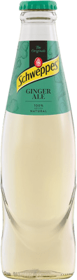 93,95 € Envío gratis | Caja de 24 unidades Refrescos y Mixers Schweppes Ginger Botellín 25 cl