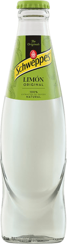 39,95 € Spedizione Gratuita | Scatola da 24 unità Bibite Schweppes Originale Bottiglietta 20 cl Limón — Limone