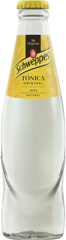 79,95 € Free Shipping | 24 units box Soft Drinks & Mixers Schweppes Tónica Small Bottle 20 cl