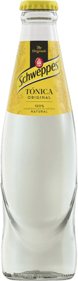 89,95 € Envío gratis | Caja de 24 unidades Refrescos y Mixers Schweppes Tónica Botellín 25 cl