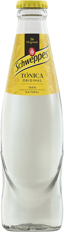 89,95 € Free Shipping | 24 units box Soft Drinks & Mixers Schweppes Tónica Small Bottle 25 cl