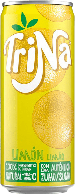 29,95 € Envoi gratuit | Boîte de 24 unités Boissons Fraîches Trina Canette 33 cl Limón — Citron