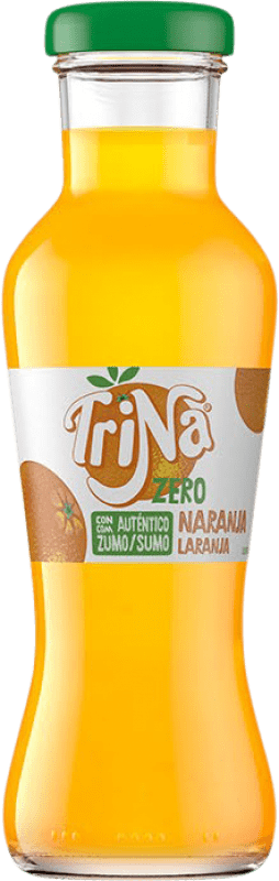 Free Shipping | 24 units box Soft Drinks & Mixers Trina Naranja Zero Spain Small Bottle 25 cl