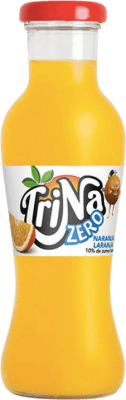 Free Shipping | 24 units box Soft Drinks & Mixers Trina Naranja Zero PET Spain Small Bottle 27 cl