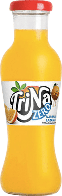24,95 € Free Shipping | 24 units box Soft Drinks Trina Zero Small Bottle 27 cl PET Naranja — Orange