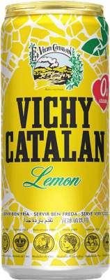 Water 24 units box Vichy Catalan Limón Can 33 cl