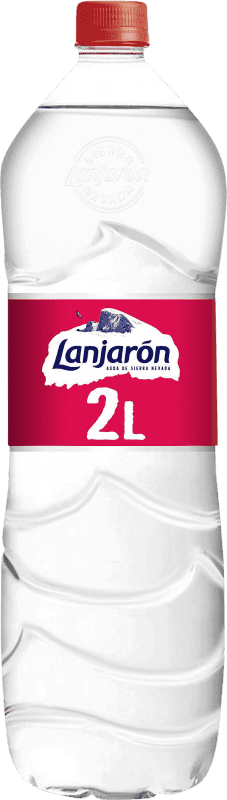 Free Shipping | 6 units box Water Lanjarón Maxi PET Andalusia Spain Special Bottle 2 L