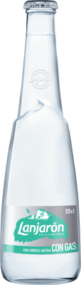 22,95 € | Caja de 24 unidades Agua Lanjarón Frizzante — Espumoso de Aguja Andalucía España Botellín Tercio 33 cl Vidrio