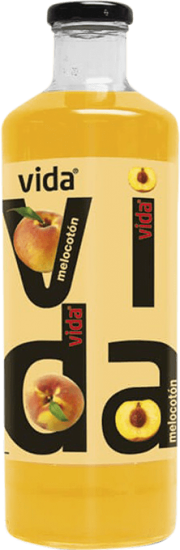 78,95 € Envio grátis | Caixa de 24 unidades Sumo Vida Melocotón — Pêssego