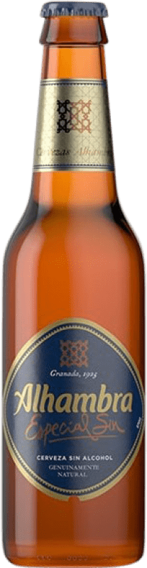 23,95 € Spedizione Gratuita | Scatola da 24 unità Birra Alhambra Piccola Bottiglia 25 cl