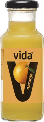 Free Shipping | 24 units box Soft Drinks & Mixers Vida Zumo Naranja Spain Small Bottle 20 cl