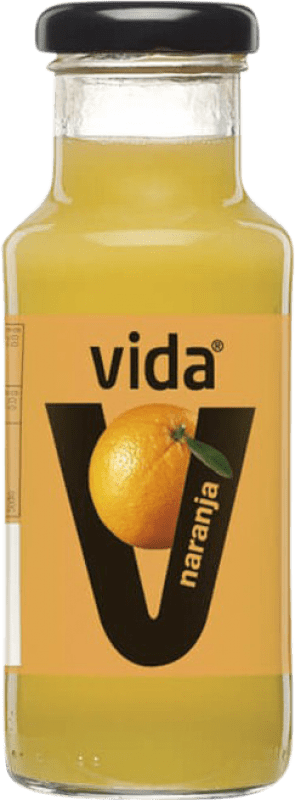 Free Shipping | 24 units box Soft Drinks & Mixers Vida Zumo Naranja Spain Small Bottle 20 cl