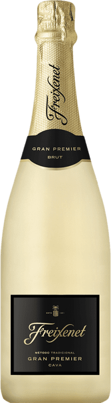 Envoi gratuit | Blanc mousseux Freixenet Gran Premier Brut D.O. Cava Catalogne Espagne 75 cl