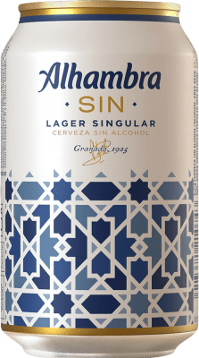 Cerveja Caixa de 24 unidades Alhambra Lata 33 cl Sem Álcool