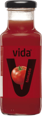 Kostenloser Versand | 24 Einheiten Box Saft Vida Spanien Kleine Flasche 20 cl Tomate