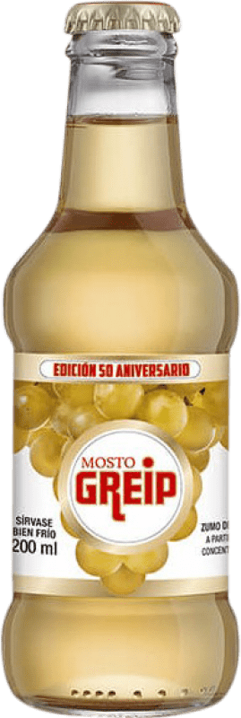 Kostenloser Versand | 24 Einheiten Box Getränke und Mixer Greip Mosto Blanco Spanien Kleine Flasche 20 cl