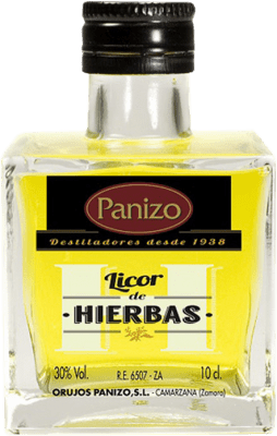 3,95 € Бесплатная доставка | Травяной ликёр Panizo Cubo миниатюрная бутылка 10 cl