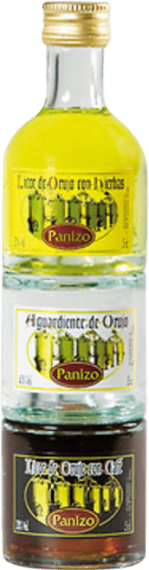 Free Shipping | Liqueurs Panizo Serie 3 Frascos Apilables Castilla y León Spain Small Bottle 15 cl Hierbas — Herbs, Orujo, Tostado — Toasted