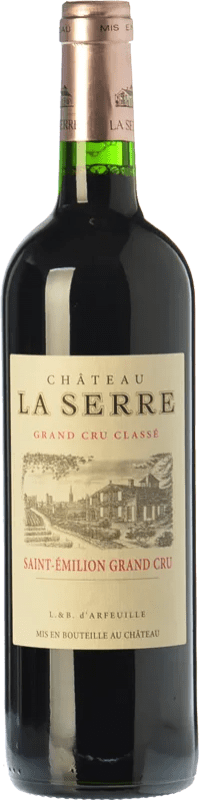 Free Shipping | Red wine Château La Serre A.O.C. Saint-Émilion Bordeaux France Merlot, Cabernet Franc Magnum Bottle 1,5 L