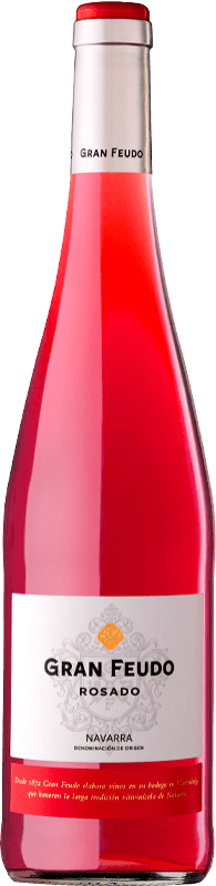 10,95 € | 玫瑰酒 Gran Feudo Rosado D.O. Navarra 纳瓦拉 西班牙 Grenache 瓶子 Magnum 1,5 L