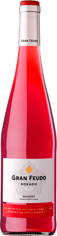 10,95 € 免费送货 | 玫瑰酒 Gran Feudo Rosado D.O. Navarra 瓶子 Magnum 1,5 L