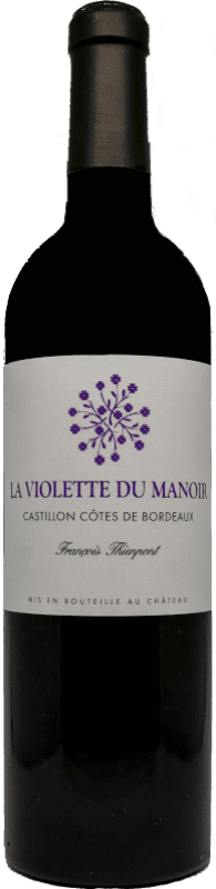 Free Shipping | Red wine François Thienpont Wings La Violette du Manoir A.O.C. Côtes de Castillon Bordeaux France Merlot, Cabernet Franc 75 cl