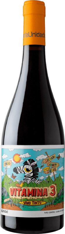 Envío gratis | Vino tinto La Unidad Vitamina 3 D.O.P. Cebreros España Garnacha 75 cl