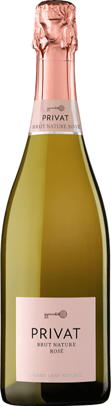 Free Shipping | Rosé sparkling Privat Rosé Brut Nature D.O. Cava Spain Pinot Black, Chardonnay 75 cl