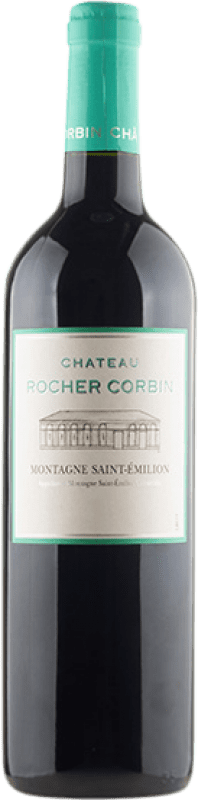 Бесплатная доставка | Красное вино Château Rocher Corbin A.O.C. Montagne Saint-Émilion Бордо Франция Merlot — Мерло, Cabernet Franc — Каберне Фран 75 cl