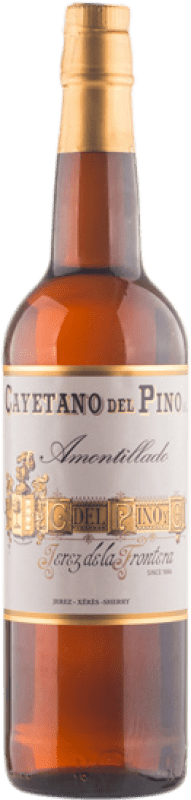 免费送货 | 强化酒 Cayetano del Pino Amontillado Solera D.O. Jerez-Xérès-Sherry 安达卢西亚 西班牙 Palomino Fino 75 cl