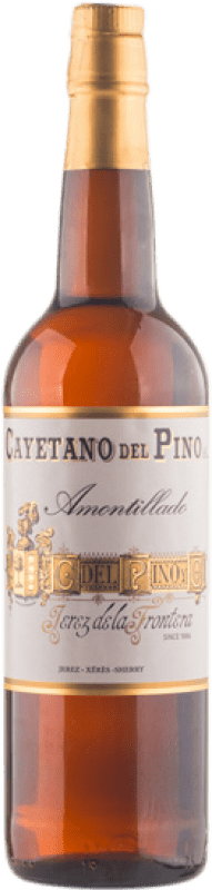 Envio grátis | Vinho Generoso Fortificado Cayetano del Pino Solera, Amontillado D.O. Jerez-Xérès-Sherry Andaluzia Espanha Palomino Fino 75 cl