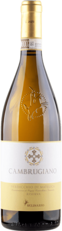 Envio grátis | Vinho branco Cantine Belisario Cambrugiano Reserva D.O.C.G. Verdicchio di Matelica Riserva Marche Itália Verdicchio 75 cl