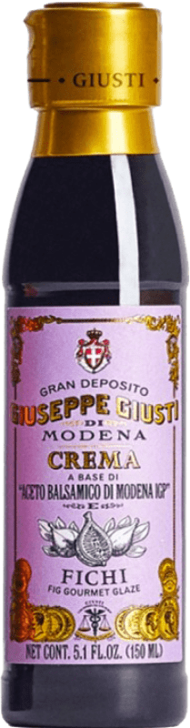 9,95 € Kostenloser Versand | Essig Giuseppe Giusti Balsamico — Balsamisch, Crema — Creme D.O.C. Modena Kleine Flasche 15 cl Fichi — Feigen