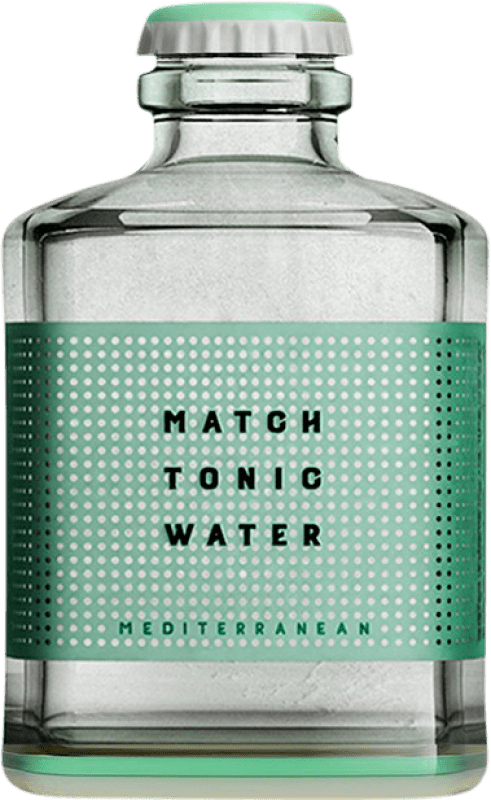 Kostenloser Versand | 24 Einheiten Box Getränke und Mixer Match Tonic Water Mediterranean Schweiz Kleine Flasche 20 cl