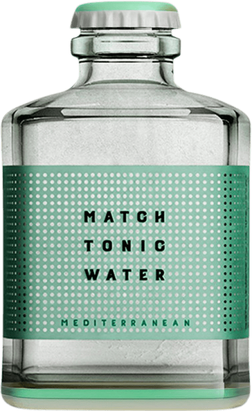 Free Shipping | 24 units box Soft Drinks & Mixers Match Tonic Water Mediterranean Switzerland Small Bottle 20 cl