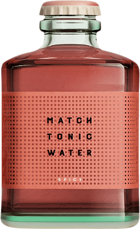 Kostenloser Versand | 24 Einheiten Box Getränke und Mixer Match Tonic Water Spicy Schweiz Kleine Flasche 20 cl