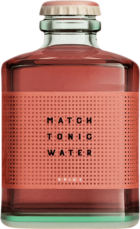 Free Shipping | 24 units box Soft Drinks & Mixers Match Tonic Water Spicy Switzerland Small Bottle 20 cl