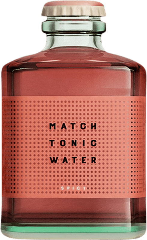 Envio grátis | Caixa de 24 unidades Refrigerantes Match Tonic Suíça Garrafinha 20 cl Spicy — Picante, Tonic Water — Tónica