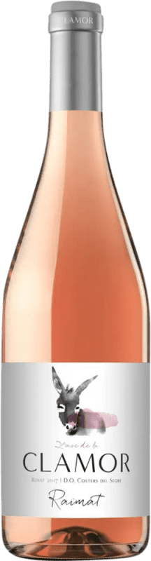 6,95 € | 玫瑰酒 Raimat Clamor Rosado D.O. Costers del Segre 西班牙 Tempranillo, Merlot, Syrah, Cabernet Sauvignon 75 cl