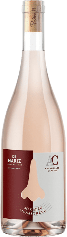 15,95 € | Vino rosado De Nariz Clarete Monastrell Macabeo España Monastrell, Macabeo 75 cl