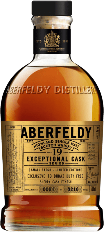 227,95 € Free Shipping | Whisky Single Malt Aberfeldy Exceptional Cask 19 Years