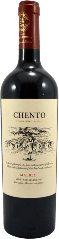 免费送货 | 红酒 Cuarto Dominio Chento I.G. Mendoza 门多萨 阿根廷 Malbec 75 cl