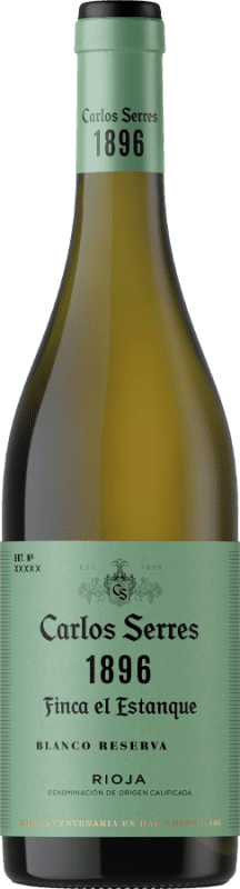 Бесплатная доставка | Белое вино Carlos Serres 1896 Finca el Estanque Резерва D.O.Ca. Rioja Ла-Риоха Испания Viura — Виура 75 cl