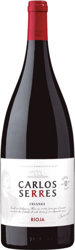 19,95 € | 红酒 Carlos Serres 岁 D.O.Ca. Rioja 拉里奥哈 西班牙 Tempranillo, Grenache 瓶子 Magnum 1,5 L