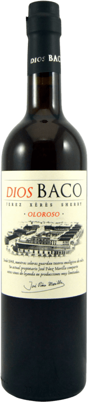 19,95 € | 强化酒 Dios Baco Oloroso D.O. Jerez-Xérès-Sherry 安达卢西亚 西班牙 Palomino Fino 75 cl